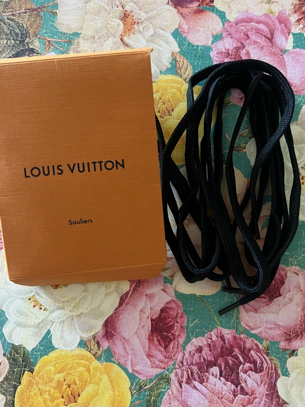 Louis Vuitton Orange Box with Black Laces Bundle